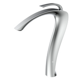 Robinet de lavabo en laiton chromé brillant avec mitigeur eau chaude et froide et cartouche anti-fuite