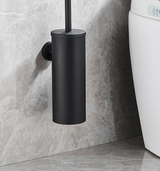 NoirÉlite – Brosse WC Murale en Acier Inoxydable Premium