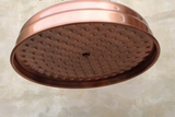 Pomme de Douche Pluie Vintage 20 cm – Laiton Cuivre Antique pour une Expérience Spa à Domicile