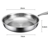 TitanChef – Poêle en Titane Pur avec Motif Écailles Martelées