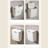Poubelle Murale Multifonction 2-en-1 – Compacte pour Cuisine, Salle de Bain & WC