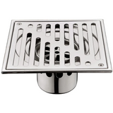 Bangnolux – Drain de Douche Carré en Acier Inoxydable SUS 304 avec Grille à Intégrer dans les Carrelages