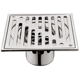 Bangnolux – Drain de Douche Carré en Acier Inoxydable SUS 304 avec Grille à Intégrer dans les Carrelages