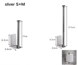 SilverHold – Porte-Papier Toilette Auto-Adhésif en Acier Inoxydable (Allongé & Sans Perçage)