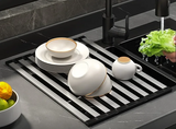 FlexiRack – Égouttoir Extensible et Pliable en Acier Inoxydable 304 pour Évier de Cuisine