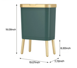 Poubelle Slim Élégance – Abattant Moderne pour Chambre, Salle de Bain & Cuisine