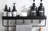 Étagère d’Angle Murale en Aluminium – Organiseur Sans Perçage pour Salle de Bain & Douche