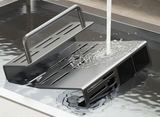 Support Mural pour Couteaux avec Rangement Planche à Découper – Étagère de Cuisine en Acier Inoxydable