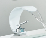 Robinet de lavabo cascade ultra-fin en laiton – Mitigeur moderne pour salle de bain avec eau chaude et froide