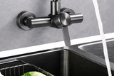 Mitigeur mural rotatif en acier inoxydable à quatre jets pour évier de cuisine et lavabo