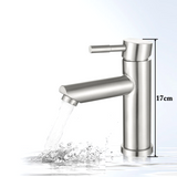 Robinet de lavabo noir mat avec mitigeur eau chaude et froide