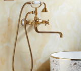 Robusta Douche Set Murale – Mitigeur en Laiton avec Douchette et Bec Longue | Style Rétro Élégant