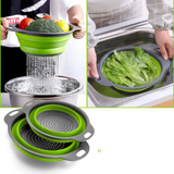 Passoire et Égouttoir Pliable en Silicone – EcoColander