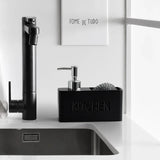 CleanMate Duo – Distributeur de Savon avec Support Éponge Intégré