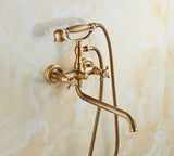 Robusta Douche Set Murale – Mitigeur en Laiton avec Douchette et Bec Longue | Style Rétro Élégant