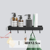 Étagère d’Angle Murale en Aluminium – Organiseur Sans Perçage pour Salle de Bain & Douche