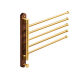 GoldWood – Porte-Serviettes Mural en Bois Finition Or Brossé