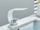 Robinet de lavabo cascade ultra-fin en laiton – Mitigeur moderne pour salle de bain avec eau chaude et froide