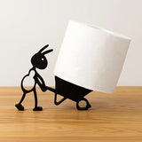 Porte-Papier Toilette Mural Style Animal Mignon – Support Papier Hygiénique | Gain de Place | Décoration Ludique