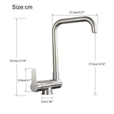 Robinet de cuisine rabattable et rotatif en laiton avec double jet et mitigeur eau chaude et froide