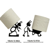 Porte-Papier Toilette Mural Style Animal Mignon – Support Papier Hygiénique | Gain de Place | Décoration Ludique