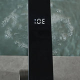 Robinet de lavabo intelligent avec affichage numérique lumineux en laiton