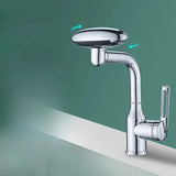 Robinet de lavabo design avec effet cascade et quatre modes de jet