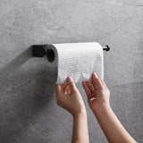 SilverHold – Porte-Papier Toilette Auto-Adhésif en Acier Inoxydable (Allongé & Sans Perçage)
