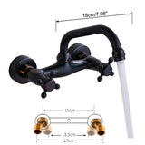 Mitigeur Mural Orbis 360° – Robuste Armature Vintage en Laiton ou Bronze Noir pour Lavabo