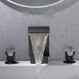 Mitigo – Robinet de Lavabo à Double Poignée en Métal Poli