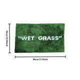 Tapis Décoratif - Herbe Douce – Paillasson Vert Effet Gazon Ultra Doux et Antidérapant