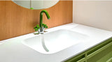 Mitigeur Lavabo à Double Poignée – Robinet Rotatif en Laiton avec Finition Chromée et Accents Rouge & Vert