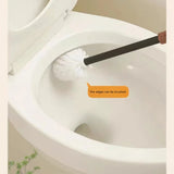 Support WC Mural Noyer & Acier – Porte-Brosse Hygiénique pour Salle de Bain, Installation Sans Perçage