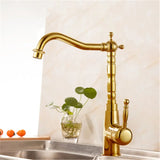 Mitigeur Lavabo Antique Pivotant 360° – Cuisine et Salle de Bain – Eau Chaude & Froide