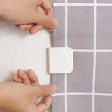 AquaHold Clips pour Rideau de Douche – Lot de 2 ou 6 – Fixation Auto-adhésive – Étanche et Anti-vent
