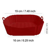 EcoBake – Moule Carré en Silicone Réutilisable pour Airfryer et Four