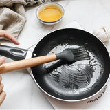 Set de 12 Ustensiles de Cuisine en Silicone avec Poignées en Bois – Pratique et Élégant