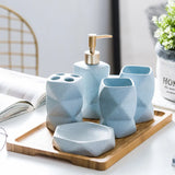 ScandiZen – Set de Salle de Bain 4 Pièces en Céramique