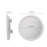 ClariView Miroir de Maquillage LED 10x – Compact, Portable avec Ventouse