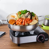 ChefSteel – Poêle en Acier Inoxydable pour Sauces & Paella avec Poignée