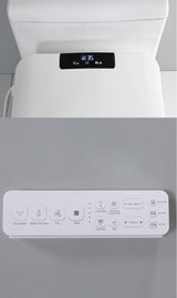LumiWash SmartBidet – Toilettensitz Intelligent Quadratisch avec Chauffage, Bidet et Ouverture Automatique