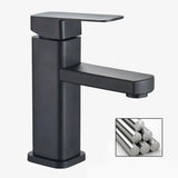 Mitigeur de lavabo moderne en noir ou chromé avec commande unique