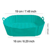EcoBake – Moule Carré en Silicone Réutilisable pour Airfryer et Four