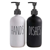 PureNest Distributeur de Savon 500 ml – Flacon Rechargeable Élégant pour Cuisine et Salle de Bain