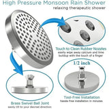 RainForce Pro – Pommeau de Douche Effet Pluie Haute Pression avec Bras Mural