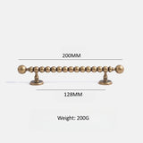 Boutons de Meuble - Élégance Bronze – Poignées Rondes en Laiton Massif pour Armoires et Tiroirs