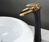 Robinet de Lavabo Cascade Blanc Moderne à Commande Unique