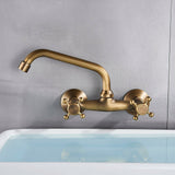 Mitigeur Mural Orbis 360° – Robuste Armature Vintage en Laiton ou Bronze Noir pour Lavabo