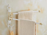 AntikGold – Porte-Serviettes Mural Pliable en Aluminium