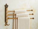 AntikGold – Porte-Serviettes Mural Pliable en Aluminium